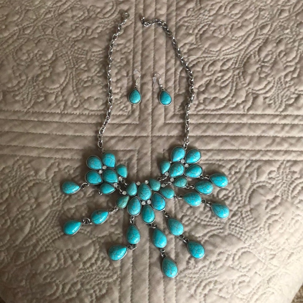 Necklace and matching earrings